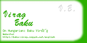 virag baku business card